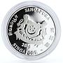 Singapore set of 5 coins Urban Villages Landscapes colored silver coins 2005