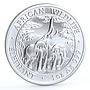 Zambia 5000 kwacha African Wildlife series Elephant silver coin 2003