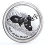 Australia 50 cents Lunar Calendar series II Year of the Mouse silver coin 2008