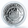 Liberia 5 dollars Apostle Paulus faith religoin silver gold-plated coin 2009