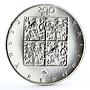Czech Republic 200 korun State Politician Frantisek Palacky silver coin 1998