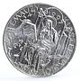 Czech Republic 200 korun Slovanech - Emauzy Cathedral Church silver coin 1997