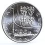 Czech Republic 200 korun Slovanech - Emauzy Cathedral Church silver coin 1997