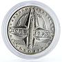 Czech Republic 200 korun Jubilee of Forming the NATO Alliance silver coin 1999