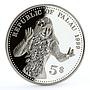 Palau 5 dollars Our World Our Future Dancing Woman colored silver coin 1999