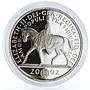 Britain 5 pounds Royal Golden Jubilee Queen on Horseback proof silver coin 2002