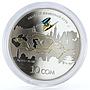 Kyrgyzstan 10 som Great Silk Road Chinese Trade Way silver coin 2011