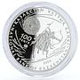 Kazakhstan 100 tenge Great Commanders Attila The Hun proof silver coin 2009