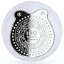 Kazakhstan 100 tenge Good Luck Symbols Horseshoe gilded proof silver coin 2016