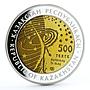 Kazakhstan 500 tenge Space Shuttle Buran Earth Orbit bimetal AgTa coin 2014