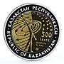 Kazakhstan 500 tenge Space Shuttle Buran Earth Orbit bimetal AgTa coin 2014