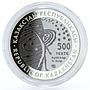 Kazakhstan 500 tenge Space Station Mir Earth Orbit Cosmos bimetal AgTa coin 2012