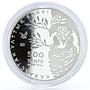 Kazakhstan 500 tenge Endangered Wildlife Hawk Owl Bird Fauna silver coin 2011