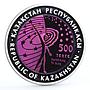 Kazakhstan 500 tenge Space Satellite Venera 10 Cosmos bimetal AgTa coin 2015