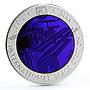 Kazakhstan 500 tenge International Space Station proof bimetal AgTa coin 2013