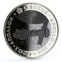 Kazakhstan 500 tenge Soyuz - Apollo Space Mission bimetal AgTa coin 2009