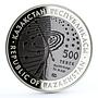 Kazakhstan 500 tenge Soyuz - Apollo Space Mission bimetal AgTa coin 2009