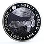 Kazakhstan 500 tenge Soyuz - Apollo Space Mission bimetal AgTa coin 2009
