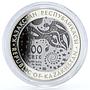 Kazakhstan 500 tenge Space Launch Station Baikonur proof bimetal AgTa coin 2012