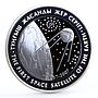 Kazakhstan 500 tenge The First Earth Space Satellite  bimetal AgTa coin 2007