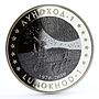 Kazakhstan 500 tenge Space Lunokhod 1 Moon Rover Cosmos bimetal AgTa coin 2010