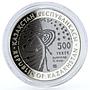 Kazakhstan 500 tenge Space Lunokhod 1 Moon Rover Cosmos bimetal AgTa coin 2010