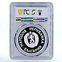 Bulgaria 25 leva Football World Cup in Mexico PR69 PCGS proof silver coin 1990