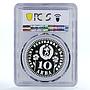 Bulgaria 10 leva International Year of the Child PR67 PCGS silver coin 1979