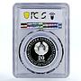 Tajikistan 20 somoni 20th Anniversary Shanghai Pact PR70 PCGS silver coin 2021