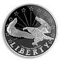 Liberty Coin, German Silver Plated, USA, 1 oz, 2013, Token, Souvenir