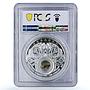 Tajikistan 100 somoni Panthera Uncia Selective PR69 PCGS silver coin 2021