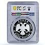 Russia 3 rubles First Russian Antarctic Expedition PR70 PCGS silver coin 1994