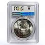 Czechoslovakia 500 korun Birthday J.A. Comenius (Komensky) MS67 PCGS silver 1992