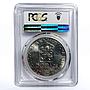 Czechoslovakia 500 korun National Theater in Prague MS65 PCGS silver coin 1983