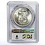 Philippines 1 peso 100 Anniversary Birth Apolina Mabini MS64 PCGS silver 1964