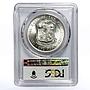 Philippines 1 peso 100 Anniversary Birth Andres Bonifacio MS64 PCGS silver 1963
