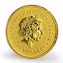 Australia 15 dollars Lunar calendar Year of Rooster gold coin 1/10 oz 2005