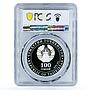 Tajikistan 100 somoni 20th Anniversary Shanghai Pact PR70 PCGS silver coin 2021