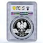 Poland 20 zlotych Marmot Marmota World Animals series PR70 PCGS silver coin 2006