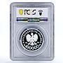 Poland 100 000 zlotych Solidarity 1980-1990 32 mm PR69 PCGS silver coin 1990