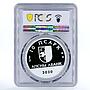 Abkhazia 10 apsars Outstanding Personalities Zurab Achba PL70 PCGS silver 2020