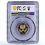 Bosnia and Herzegovina 10000 dinar Olympics Downhill Skiing PR70 PCGS gold 1993