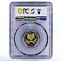 Bosnia and Herzegovina 10000 dinar Olympics Downhill Skiing PR70 PCGS gold 1993