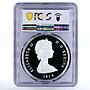 Turks and Caicos Islands 20 crowns Queen Victoria PR69 PCGS silver coin 1976