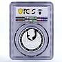 Niue 1 dollar Endangered Nature Fire Salamander  PR70 PCGS silver coin 2015