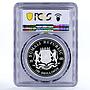 Somalia 250 shillings Endangered Wildlife Rhinoceros PR70 PCGS silver coin 2000