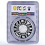 Sri Lanka 1000 rupees National Central Bank Building PR68 PCGS silver coin 2000