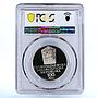 Czechoslovakia 100 korun Birthday of Karel Capek PR68 PCGS silver coin 1990