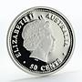 Australia 50 cent Lunar Year of the SNAKE Series I proof silver coin 1/2 oz 2001