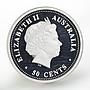 Australia 50 cent Lunar Year of the SNAKE Series I proof silver coin 1/2 oz 2001